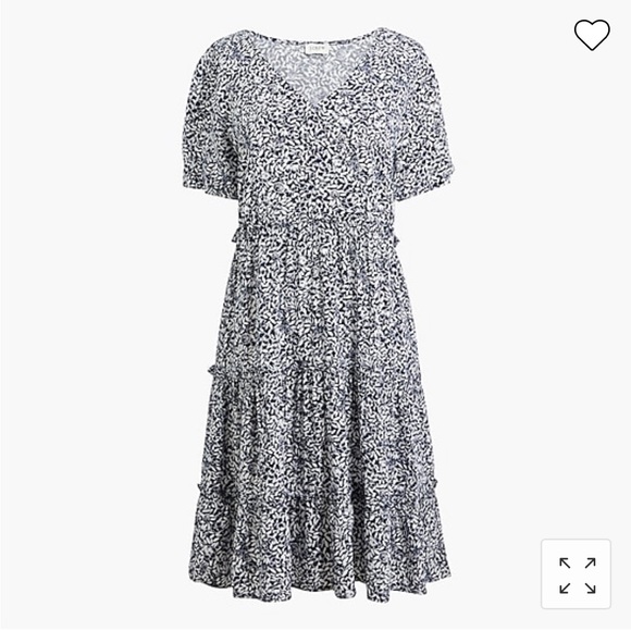 J. Crew Dresses & Skirts - NWT J. Crew V-Neck Tiered Navy and White Dress XXL